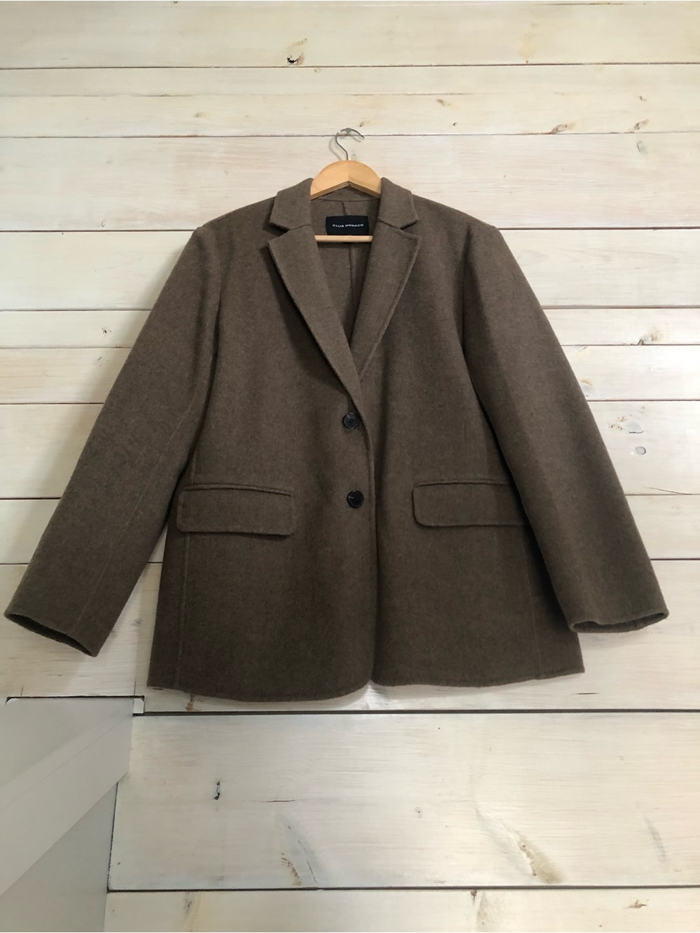 Club Monaco Taupe Wool Blend Blazer